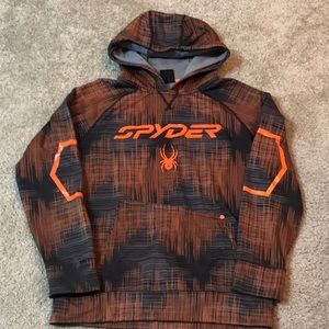 Boys Nylon Fleece lined SPYDER hoodie -Large